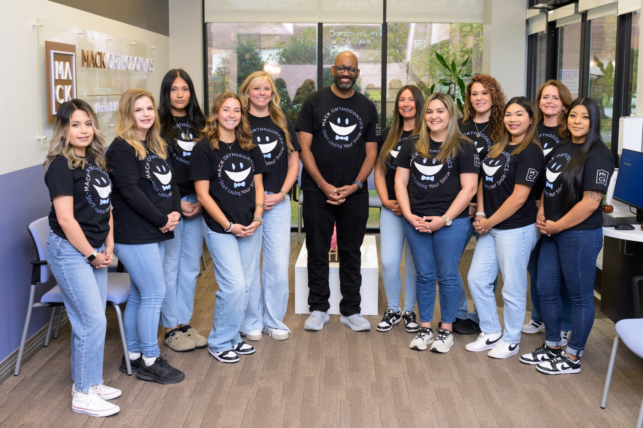 mackj orthodontics team team photo at Mack Orthodontics in Burlington nc