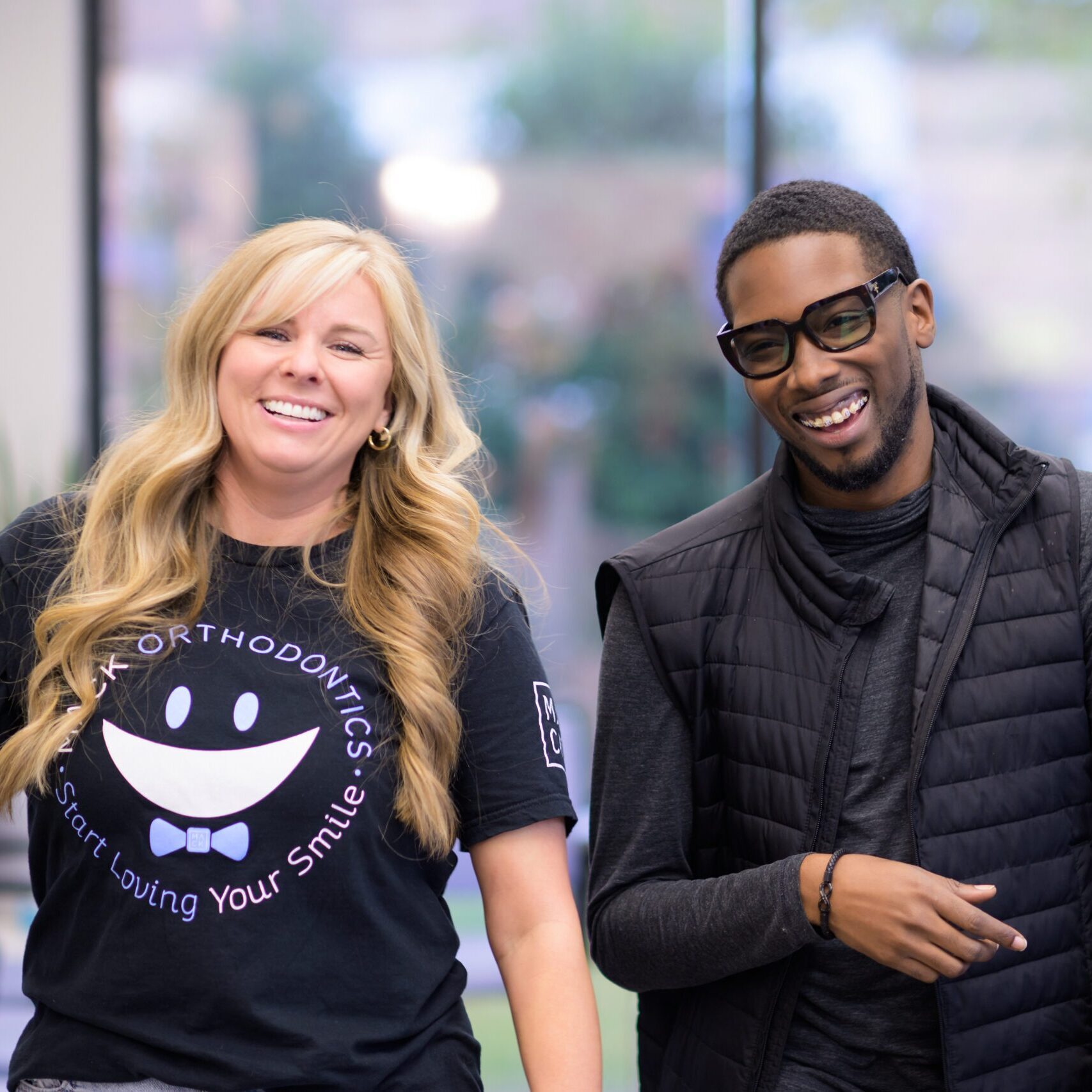 Happy patients at Mack Orthodontics in Burlington